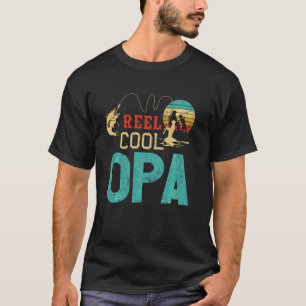 Mop cool opa vissen vaderdag visser G T-shirt
