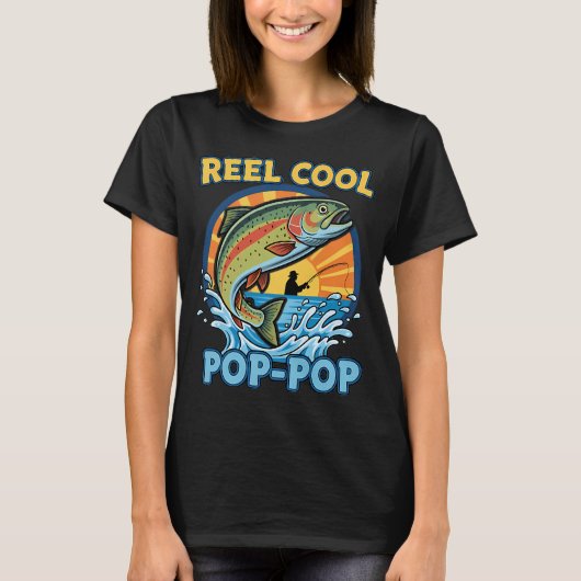Mop Cool Pop Pop Vissen T-shirt (Voorkant)