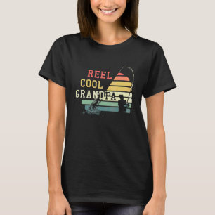 Mop Coole Grootvader Visser Visserij Grootouders D T-shirt