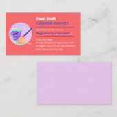 Mop en Bucket Cleaning Service Visitekaartje (Voorkant / Achterkant)