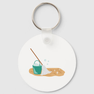 Mop en Bucket Sleutelhanger