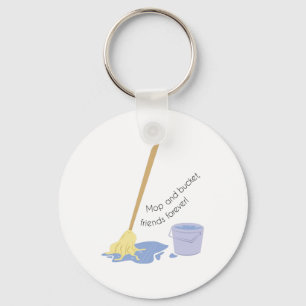 Mop en Bucket Sleutelhanger