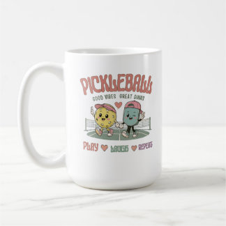 Mop Laugh Herhaal Pickleball Mok | Schattig Kawaii