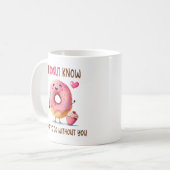 Mop met Cute Donut Bruidsmeisje Voorstel Koffiemok (Voorkant links)