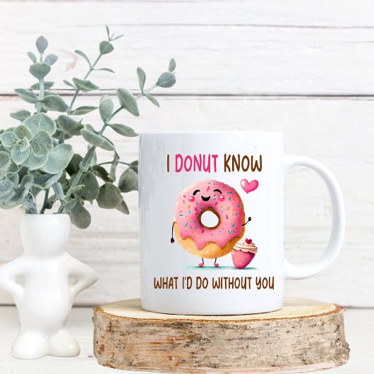Mop met Cute Donut Bruidsmeisje Voorstel Koffiemok