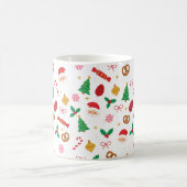 Mop met Cute Santa- en kersttraktatiespatroon Koffiemok (Center)