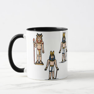 Mop met een charmante Egyptische farao cartoon  Mok
