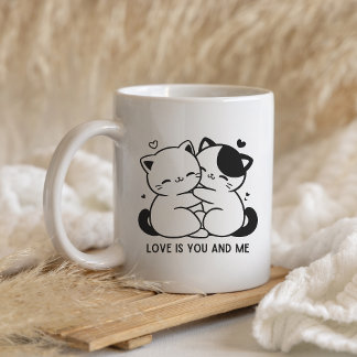 Mop met hartjes voor Valentijnsdag Koffiemok