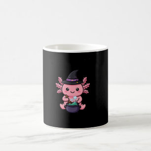 Mop met heks Axolotl Halloween-thema Koffiemok