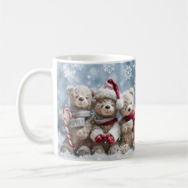 Mop met knuffelbeer voor Kerstmis | Gezellige Kers Koffiemok