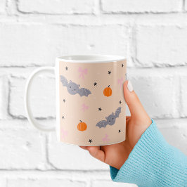 Mop met leuk herfst Halloween-vleermuispatroon Koffiemok