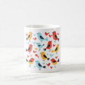 Mop met leuk vogelmotief koffiemok (Center)