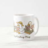 Mop met leuke leesgans koffiemok (Voorkant rechts)