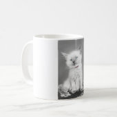 Mop met schattig katje koffiemok (Voorkant links)