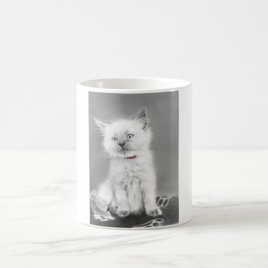 Mop met schattig katje koffiemok (Center)