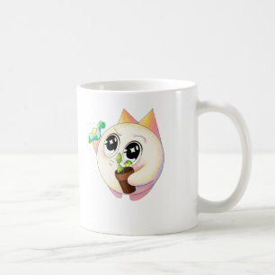 Mop met Tekening van Kawaii Kat die Plant Liefheef Koffiemok