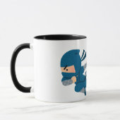 Mop Ninja Mok | Grappige Cartoon Ninja Koffiemok | (Links)