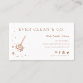 Mop Professional Maid & House Cleaning Visitekaartje (Achterkant)