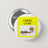 Mop van de CHESS-speler Ronde Button 5,7 Cm (Voorkant /achterkant)