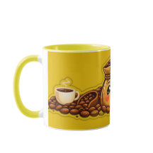 Mop Zakkenmok | Kawaii Koffiebonen Beker