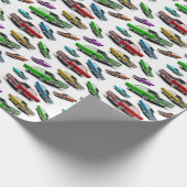 Mopar 1969 Plymouth Road Runner Classic Muscle Car Cadeaupapier (Hoek)