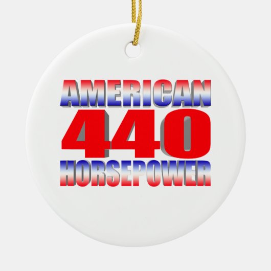 Mopar 440 Dodge Keramisch Ornament (Voorkant)