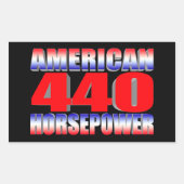 Mopar 440 Dodge Rechthoekige Sticker (Voorkant)