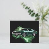 Mopar: '68 Dodge-lader met groen bliksem Briefkaart (Staand voorkant)