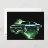 Mopar: '68 Dodge-lader met groen bliksem Briefkaart (Voorkant / Achterkant)