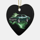 Mopar: '68 Dodge-lader met groen bliksem Keramisch Ornament (Links)