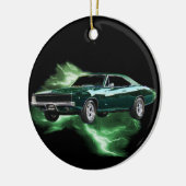 Mopar: '68 Dodge-lader met groen bliksem Keramisch Ornament (Links)