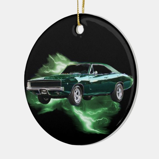 Mopar: '68 Dodge-lader met groen bliksem Keramisch Ornament (Links)