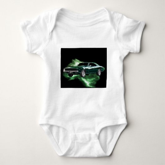 Mopar: '68 Dodge-lader met groen bliksem Romper (Voorkant)