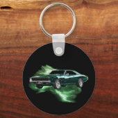 Mopar: '68 Dodge-lader met groene blikseminslag Sleutelhanger (Voorkant)