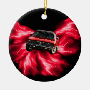 Mopar: '69 Lader op rode bliksem Keramisch Ornament