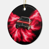 Mopar: '69 Lader op rode bliksem Keramisch Ornament (Links)