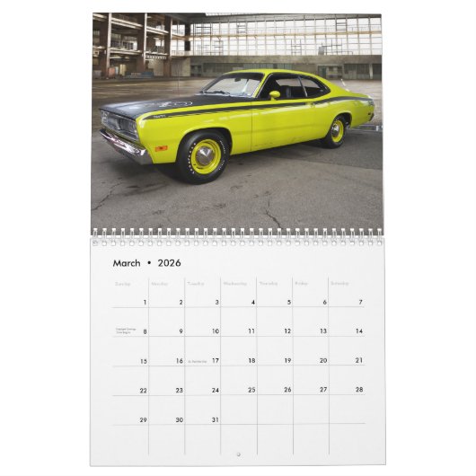 Mopar Calendar1 Kalender (Mar 2026)