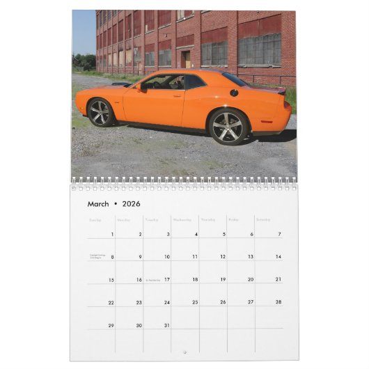 Mopar Calendar Kalender (Mar 2026)