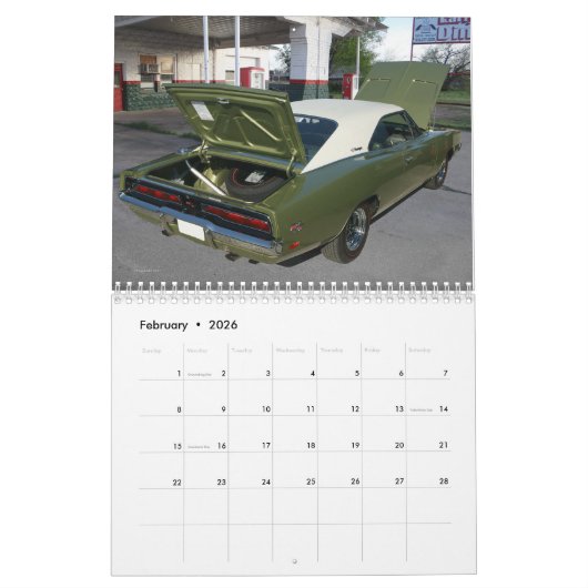 Mopar Calendar Kalender (Feb 2026)
