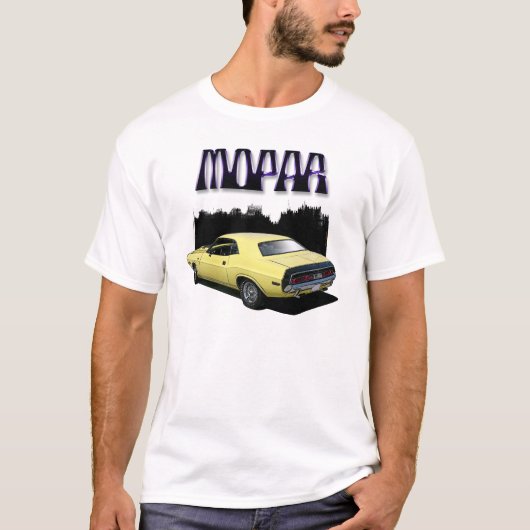 Mopar Classic Dodge Challenger car Tshirt (Voorkant)