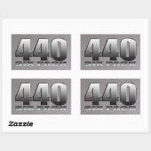 Mopar Dodge 440 Six Pack Rechthoekige Sticker (Vel)