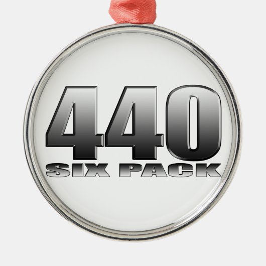 Mopar Dodge 440 Zes Pak Metalen Ornament (Voorkant)