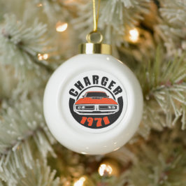 Mopar - Dodge Carger Musclecar Keramische Bal Ornament