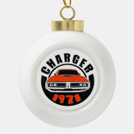 Mopar - Dodge Carger Musclecar Keramische Bal Ornament