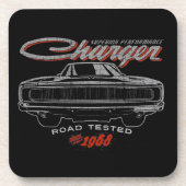 Mopar - Dodge Charger Beverage Coaster Bier Onderzetter (Voorkant)