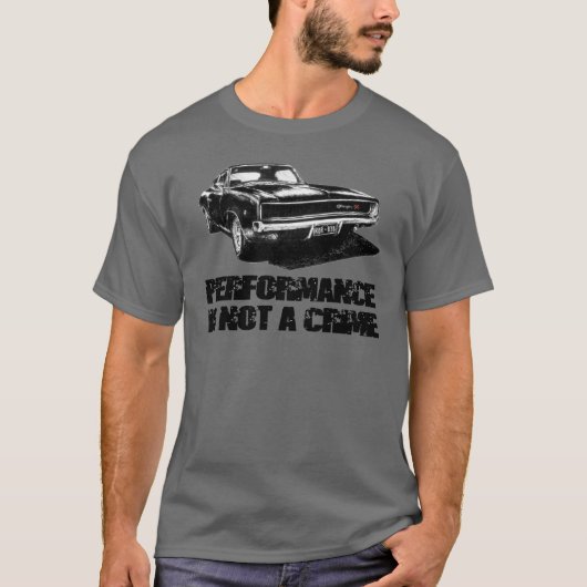 Mopar - Dodge Charger - Prestaties zijn geen misda T-shirt (Voorkant)