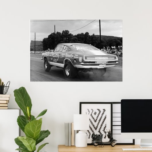 Mopar Drag - Cuda - Mr. 5 & 50 Poster (Thuiskantoor)