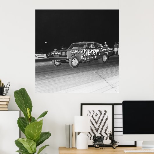 mopar Drag - Cuda - she-Devil Poster (Thuiskantoor)
