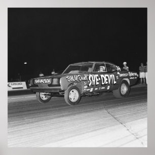 mopar Drag - Cuda - she-Devil Poster