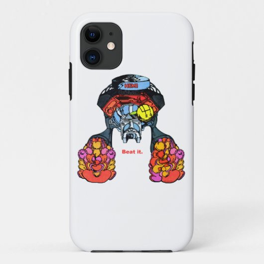 Mopar Hemi Engine Klassieke kunst Case-Mate iPhone Case (Achterkant)